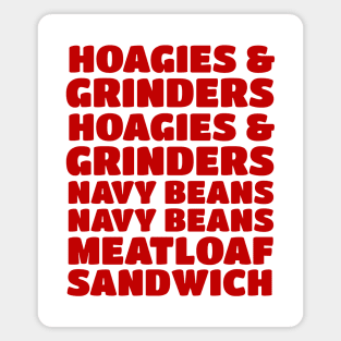 Hoagies & Grinders, Hoagies & Grinders, Navy Beans, Navy Beans, Meatloaf Sandwich Magnet